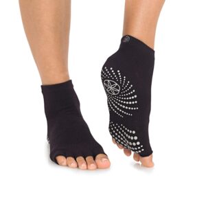 Gaiam Grippy Toeless Yoga Socks – 2 Pack